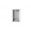 Armário de rede de parede 19 15U 600x600, porta de vidro, cinzento, design dividido, montado, 60kg