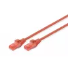 Cabo de patch Digitus CAT 6 U/UTP LSZH 1m vermelho