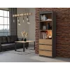 Estante de escritório Top e shop RS-60 ANT/ART KPL — 3 prateleiras, aglomerado, 600×350×1800 mm