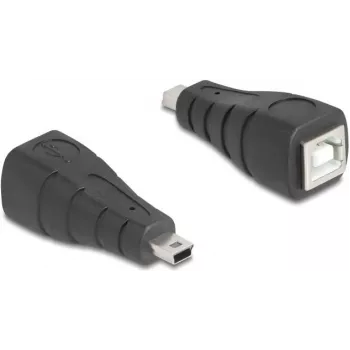 Adaptador de acoplamento de cabo DeLOCK 67200 Mini-USB para USB Type-B, preto