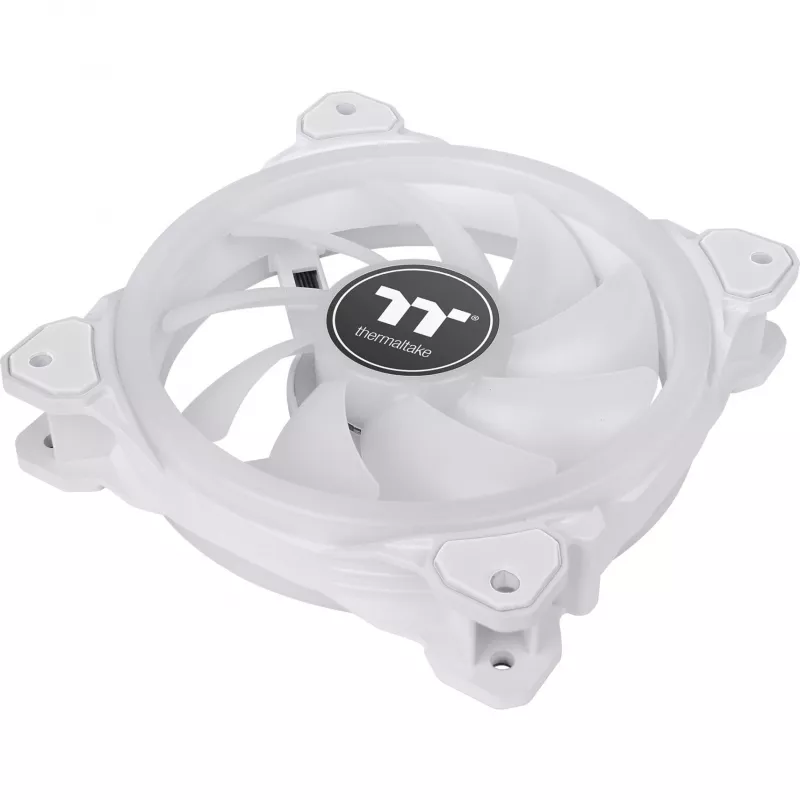 Thermaltake SWAFAN 14 RGB Radiator Fan TT Premium Edition CL-F146-PL14SW-A ventoinhas de caixa de 140 mm, pack de 3 com controlador, branco