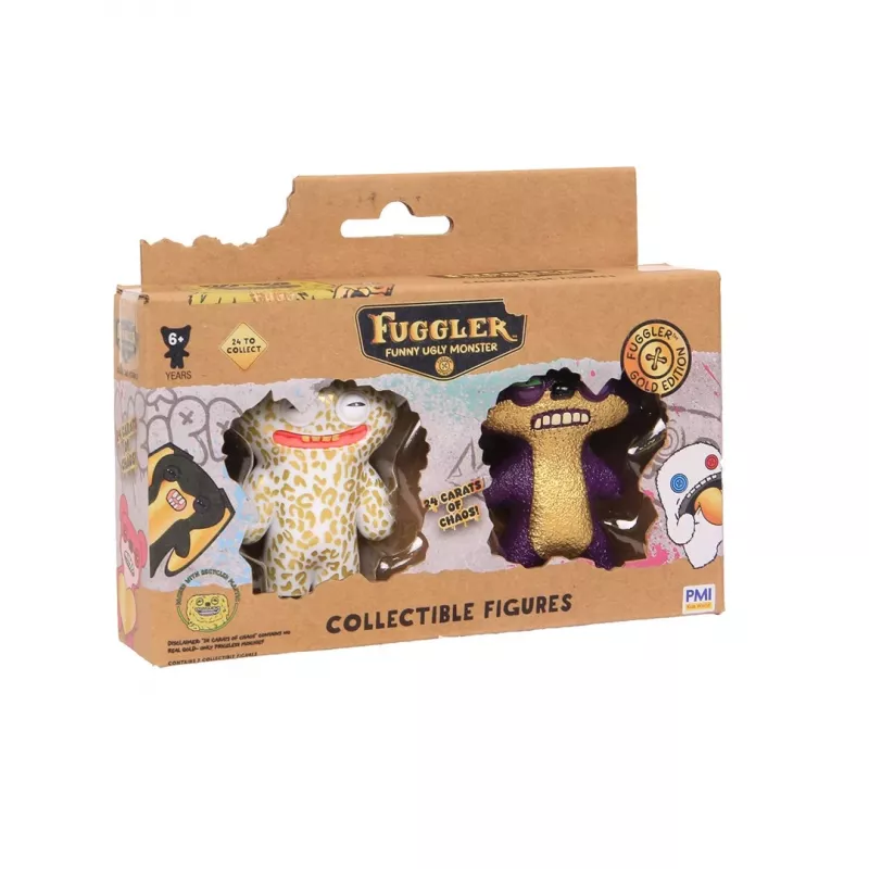 Figuras de ação pack de 2 p.m.i kids world FUGGLER S3 Gold Edition sortido