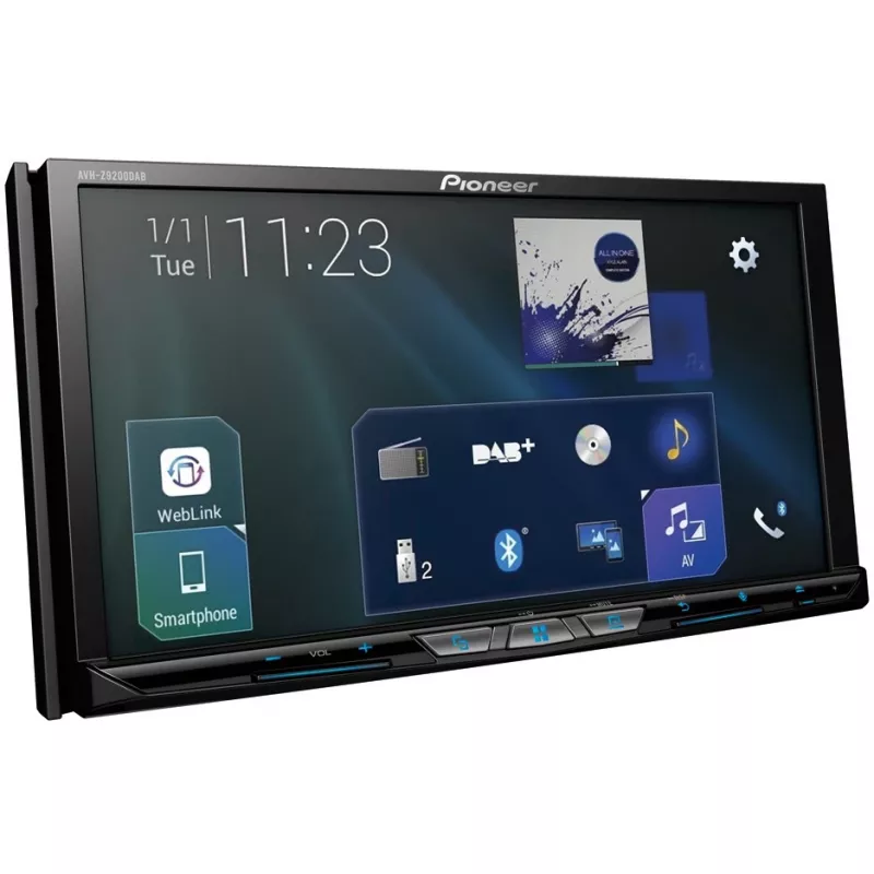 AVH-Z9200DAB, preto, 2 DIN, 50 W, 4.0 canais, 50 W, CD, CD-R, CD-RW, DVD, DVD-