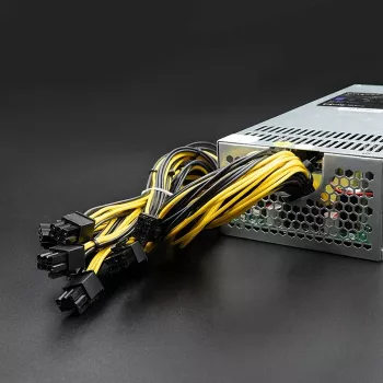 Fonte de alimentação PCI-E Qoltec 50177 Smart 1600W | 80 Plus Gold - Data Mining