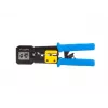 Lanberg NT-0204 alicate de crimpagem para conectores passantes RJ45, RJ12, RJ11, preto/azul