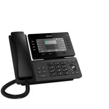 Telefone IP Snom D812 preto ecrã TFT 5 polegadas Gigabit Ethernet