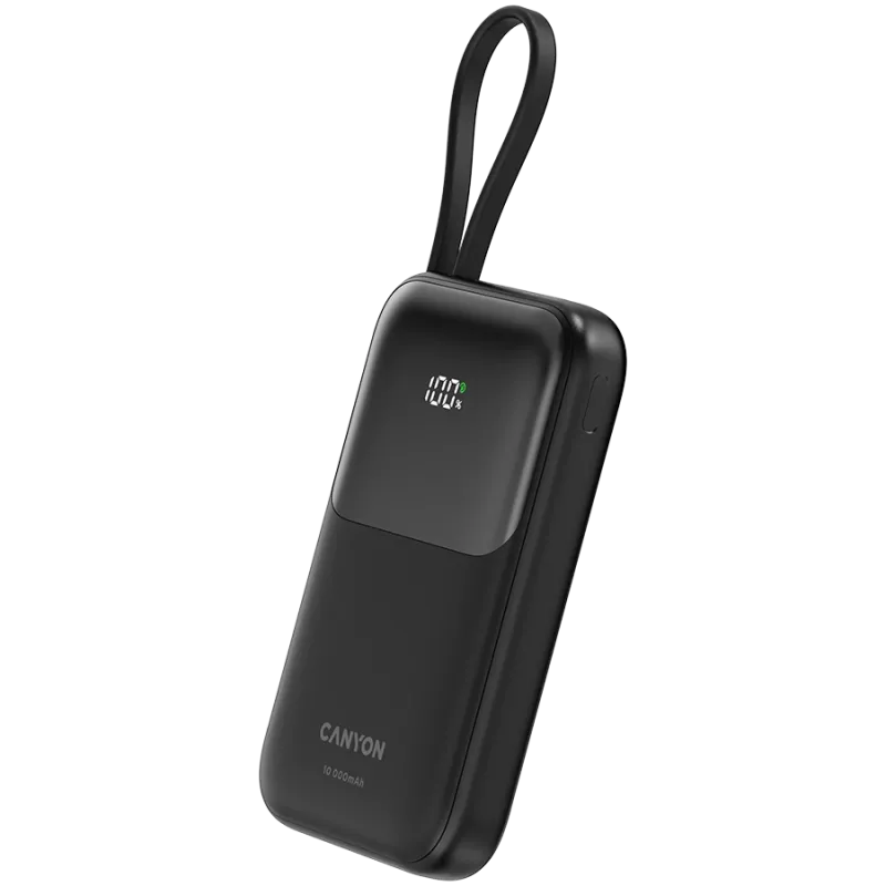 OnPower 101 com cabo integrado 10000 mAh PD22.5W preto