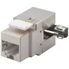 Wentronic Goobay CAT 6 KeyStone ficha RJ45, STP blindada, 250 MHz - ligação: LSA, saída angular de 90° (95901)