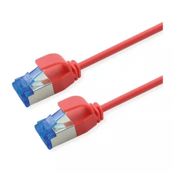 Cabo de rede ROLINE Cat.6A (Classe EA) S/FTP (PiMF), LSOH, PoE, vermelho, 3 m