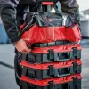 Einhell 4540036 E-Case Bag bolsa de ferramentas de sistema, poliéster, carga de 30 kg, preto/vermelho