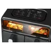 Fritadeira de ar dupla Amica AFM 7020, 8 L, 2400 W, preta