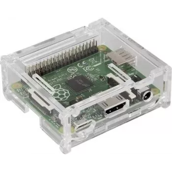 Caixa Joy-IT para Raspberry Pi A+ Transparente RB-Casea+01 — caixa de proteção, plástico transparente