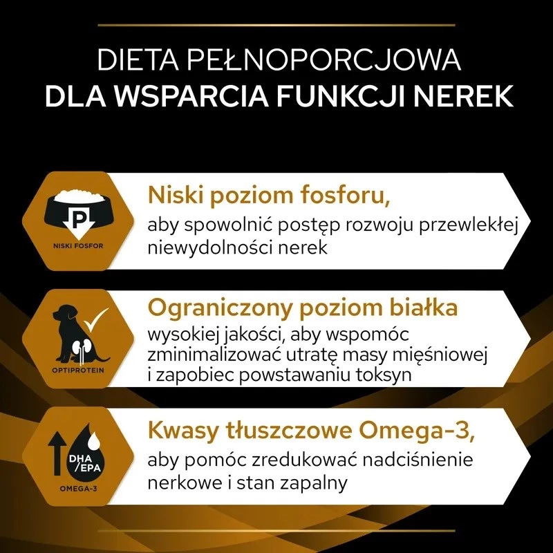 Alimento húmido para cães PURINA Pro Plan Veterinary Diets NF Renal Function terapêutico, porco, lata de 400 g