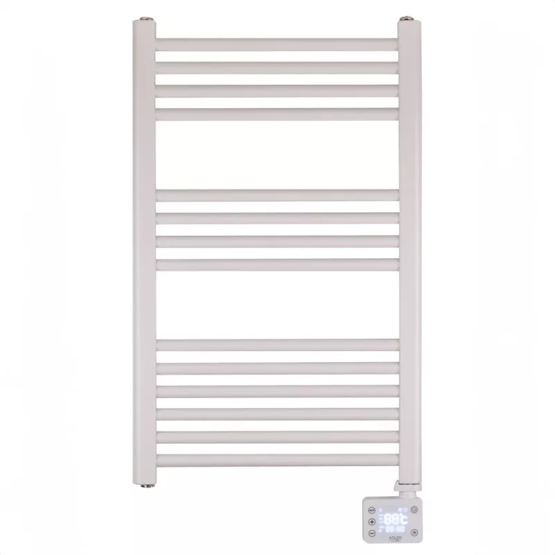 Aquecedor de casa de banho elétrico Adler AD 7824 600 W, branco, IP24, para montagem na parede, 500×900 mm