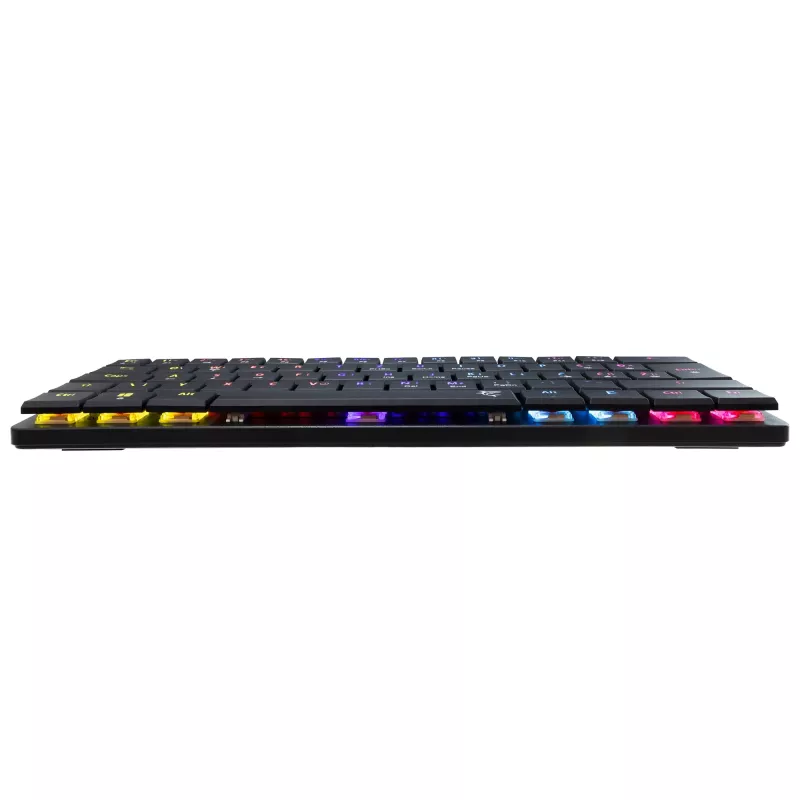 Teclado mecânico White Shark Nagamaki preto — layout US, interruptores mecânicos vermelhos