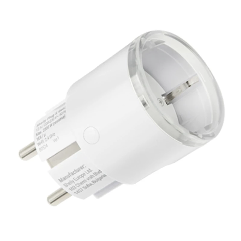 Conjunto de tomadas inteligentes Shelly Plug S MTR Gen3 — 5 unid., 12A, branco