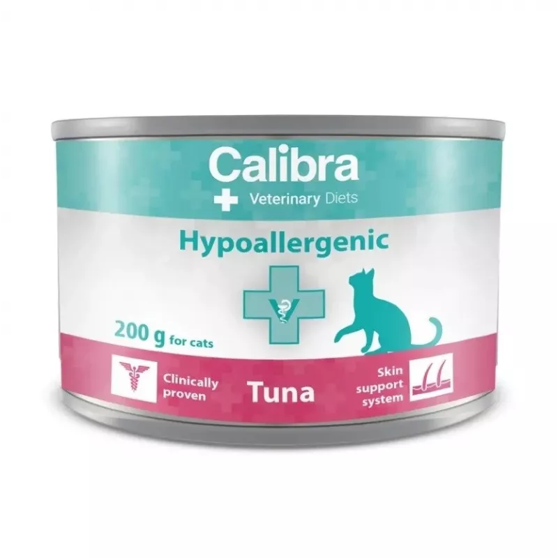 Calibra VD Cat Hypoallergenic Tuna ração húmida para gatos 200 g