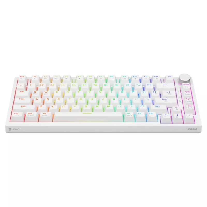 Savio ASTRAL WHITE JADE Teclado Gaming USB QWERTY US International