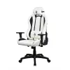 Cadeira gaming Arozzi Torretta SoftPU — branca, revestimento Soft-PU, braços ajustáveis, encosto reclinável