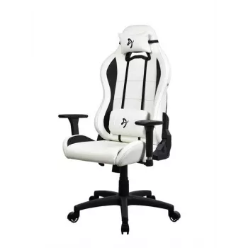 Cadeira gaming Arozzi Torretta SoftPU — branca, revestimento Soft-PU, braços ajustáveis, encosto reclinável