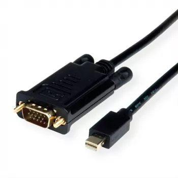 ROLINE 11.04.5975 adaptador de cabo de vídeo 1 m Mini DisplayPort VGA (D-Sub) preto (11.04.5975)