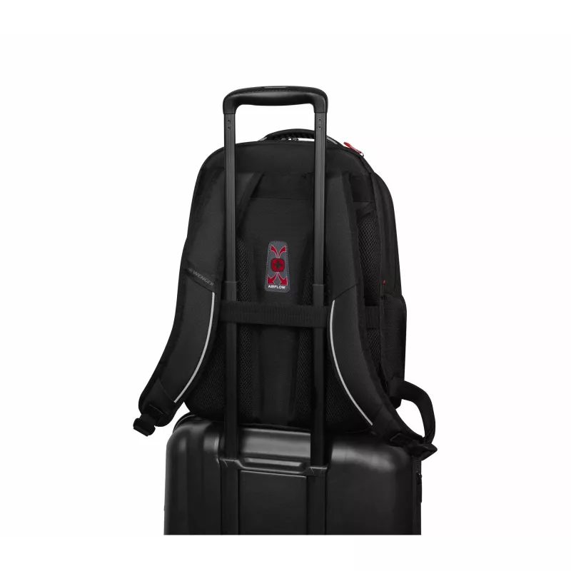Wenger Altair 653186 mochila para portátil de 15,6" com compartimento para tablet, poliéster, preta
