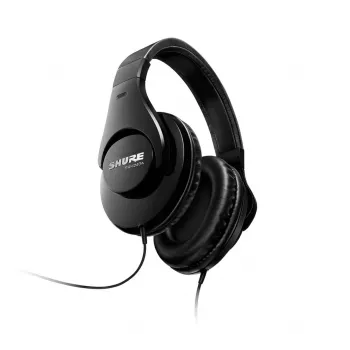 Auscultadores Shure SRH240A com fios, arco de cabeça, música, preto