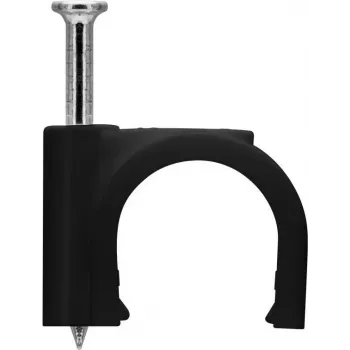 Goobay clipe para cabo 12 mm, preto (64684)