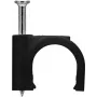 Goobay clipe para cabo 12 mm, preto (64684)