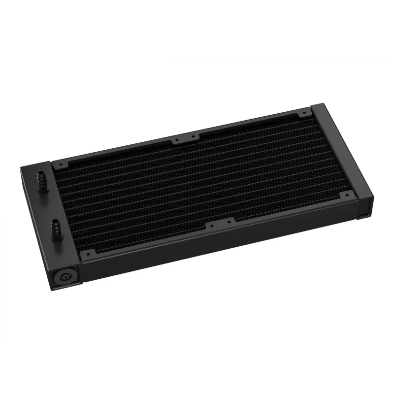 DeepCool LS520S Zero Dark refrigeração líquida AIO para CPU, 240 mm, 2 ventoinhas PWM de 120 mm, AM4/AM5/LGA2066, preta