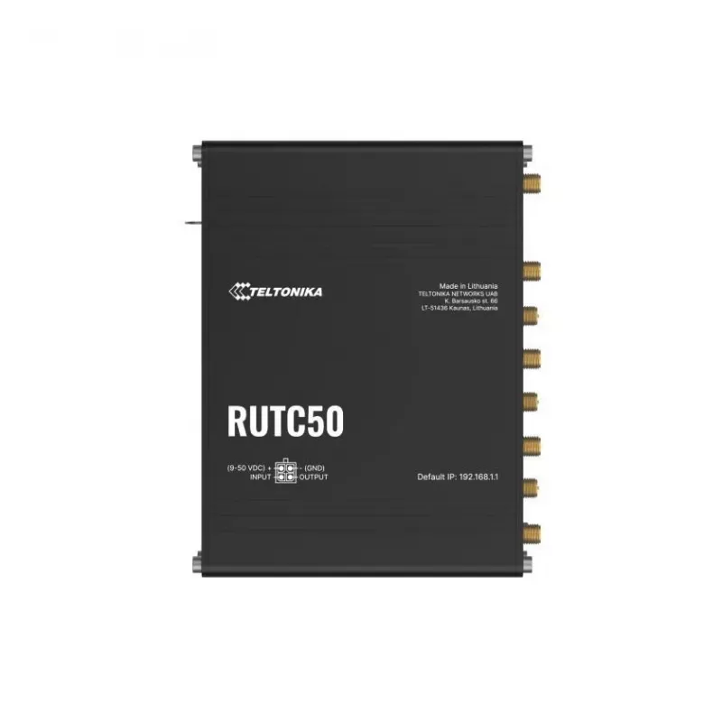 Router Teltonika RUTC50 Wireless Gigabit Ethernet Dual-Band (2,4 GHz / 5 GHz) 5G preto