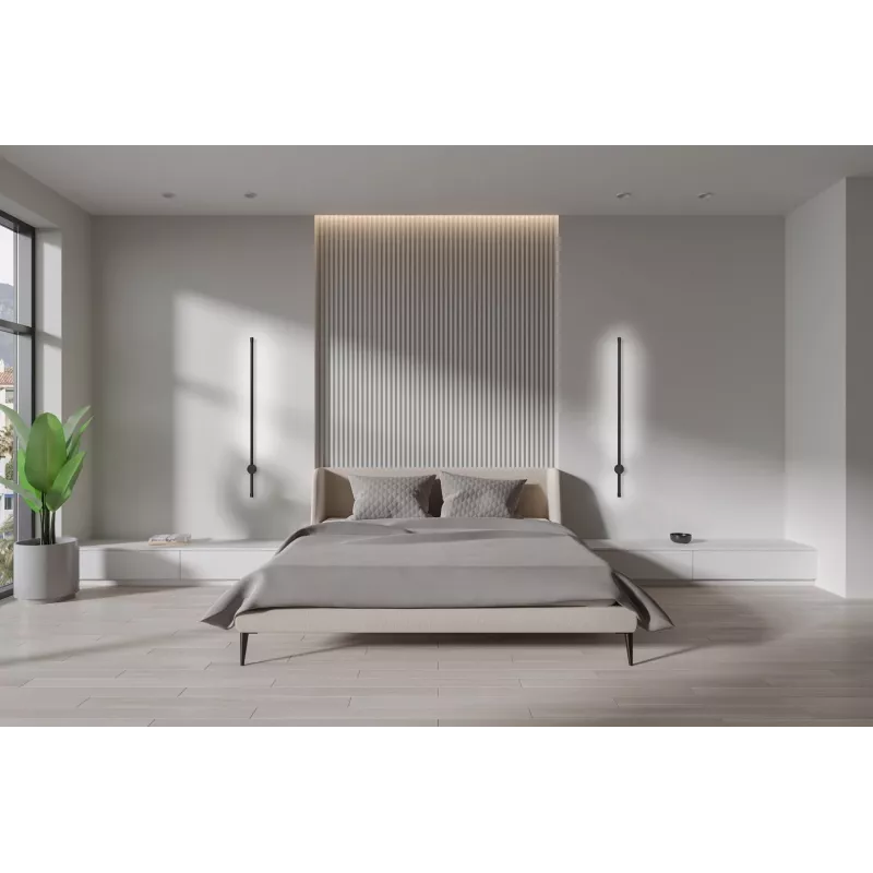 Aplique de parede LED Activejet AJE-HILTON preto NW