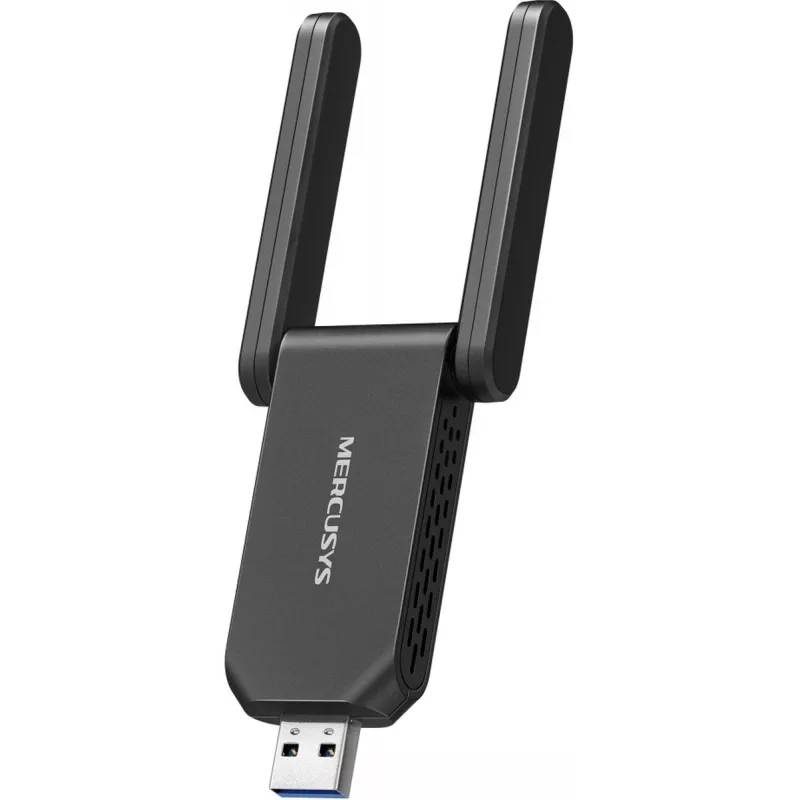 Adaptador USB Wi-Fi MERCUSYS MA72XH AX1800 com antenas High-Gain, USB-A Plug-and-Play