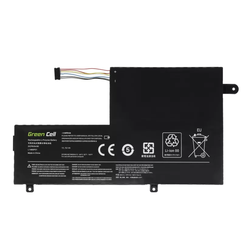 Pilha Green Cell LE124 para Lenovo Yoga 500-14IBD 500-14ISK 500-15IBD 500-15ISK