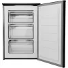 Bomann GS 7253 congelador, 87 l, classe energética C, classe climática SN-T, porta reversível, aspeto de aço inoxidável escuro, preto