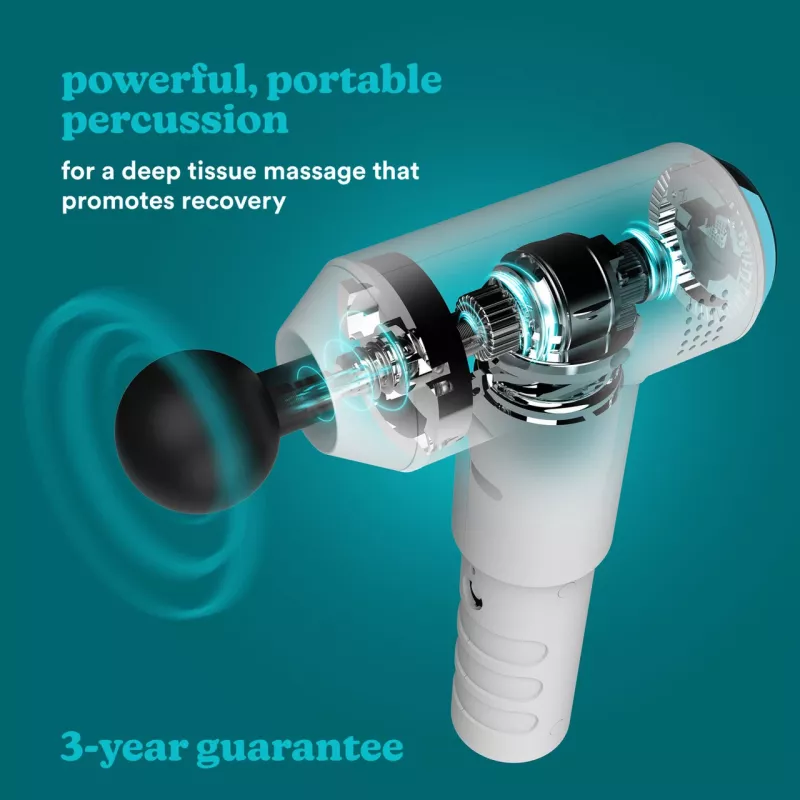Pistola de massagem de percussão HoMedics PGM-150-EU — dispositivo portátil de terapia de percussão