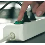 Régua de tomadas Brennenstuhl Eco-Line com interruptor 10 tomadas preta 3 m 1159300010, preta, cabo de ligação H05VV-F 3G1,5 3,0 m
