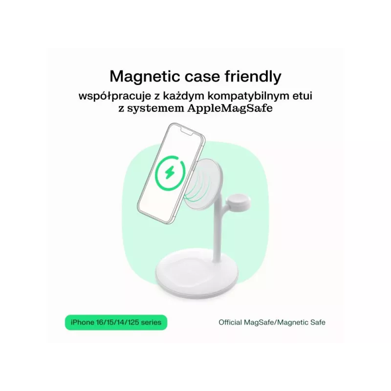 Green Cell MSST-GC-3IN1-B carregador para dispositivos móveis auscultadores, headset, smartphone, smartwatch preto carregamento sem fios automóvel