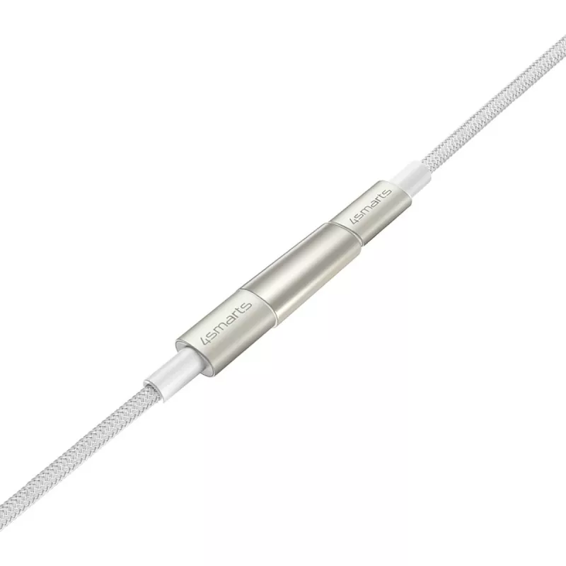 Cabo USB-C para USB-C 4smarts PremiumCord 100W 3 m branco - 3 m - USB C - USB C - USB 2.0 - 0,48 Gbit/s - branco