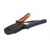 Alicate de cravar RJ45 Extralink 4P+6P+8P com catraca para fichas modulares, 1 unid.