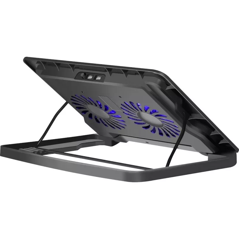 Base de arrefecimento para portátil DEFENDER NS-503 para portáteis até 43,2 cm (17 polegadas), 2 ventoinhas, alimentação USB, preta