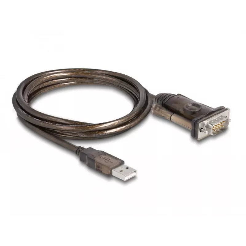 Adaptador USB 2.0 Type-A para série RS-232 D-Sub 9 pinos macho DeLOCK 62646