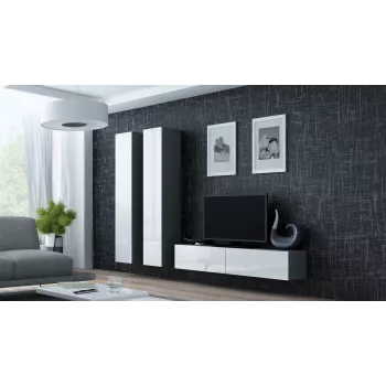 Suporte de TV Cama VIGO 140 30/140/40 carvalho Sonoma/branco brilhante