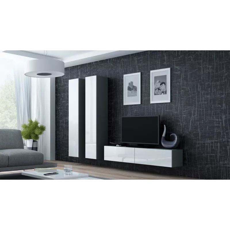 Suporte de TV Cama VIGO 140 30/140/40 carvalho Sonoma/branco brilhante