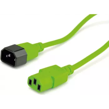Roline - cabo de alimentação - IEC 60320 C14 para IEC 60320 C13 - AC 250 V - 10 A - 1,8 m - moldado - verde