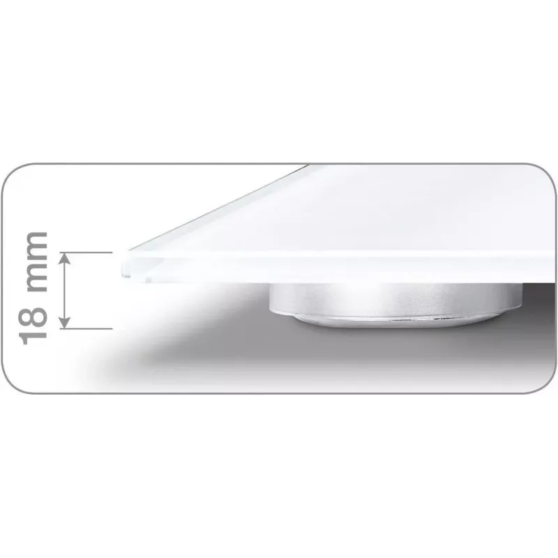 Balança de pessoas eletrónica Beurer BG 13 Square cinzento, transparente