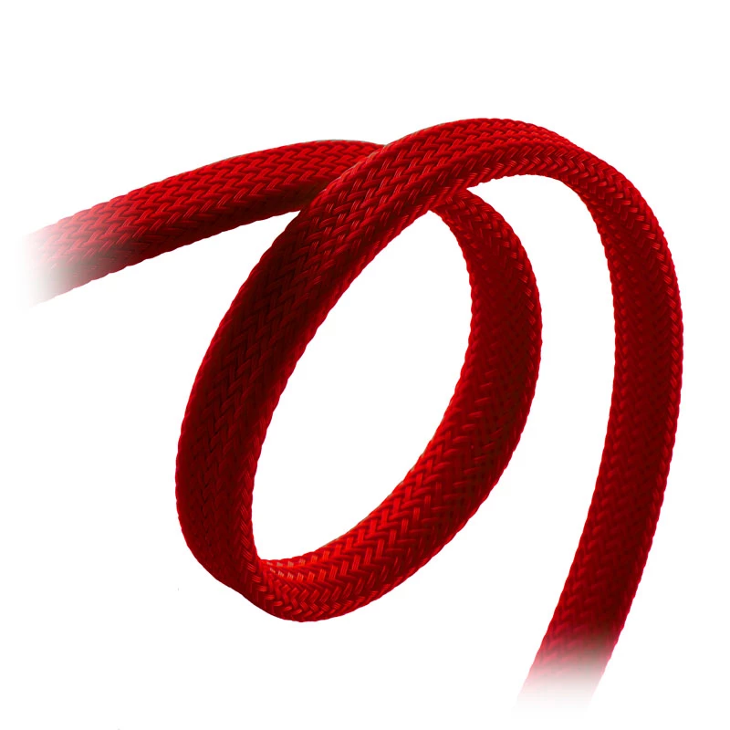 CableMod ModMesh - Cabo SATA - Serial ATA 150/300/600 - SATA (macho) para SATA (macho) - 60 cm - Vermelho (CM-CAB-SATA-N60KR-R)