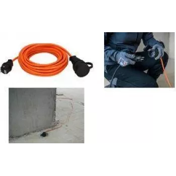 Extensão de energia Brennenstuhl 1169930 10m 1 tomada AC exterior laranja