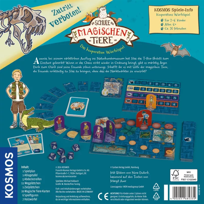 Kosmos Die Schule der magischen Tiere - Zutritt verboten!, jogo de tabuleiro