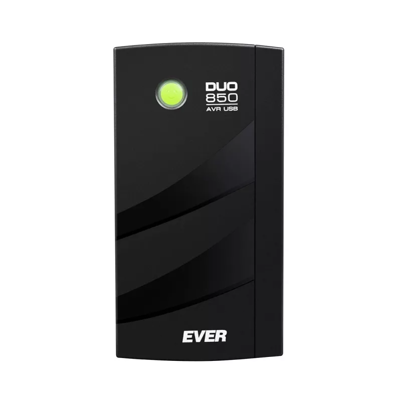 EVER DUO 850 AVR USB - UPS - AC 230 V - 550 Watt - 850 VA - monofásico - 2 x bateria 5 Ah - USB - tomadas de saída: 6